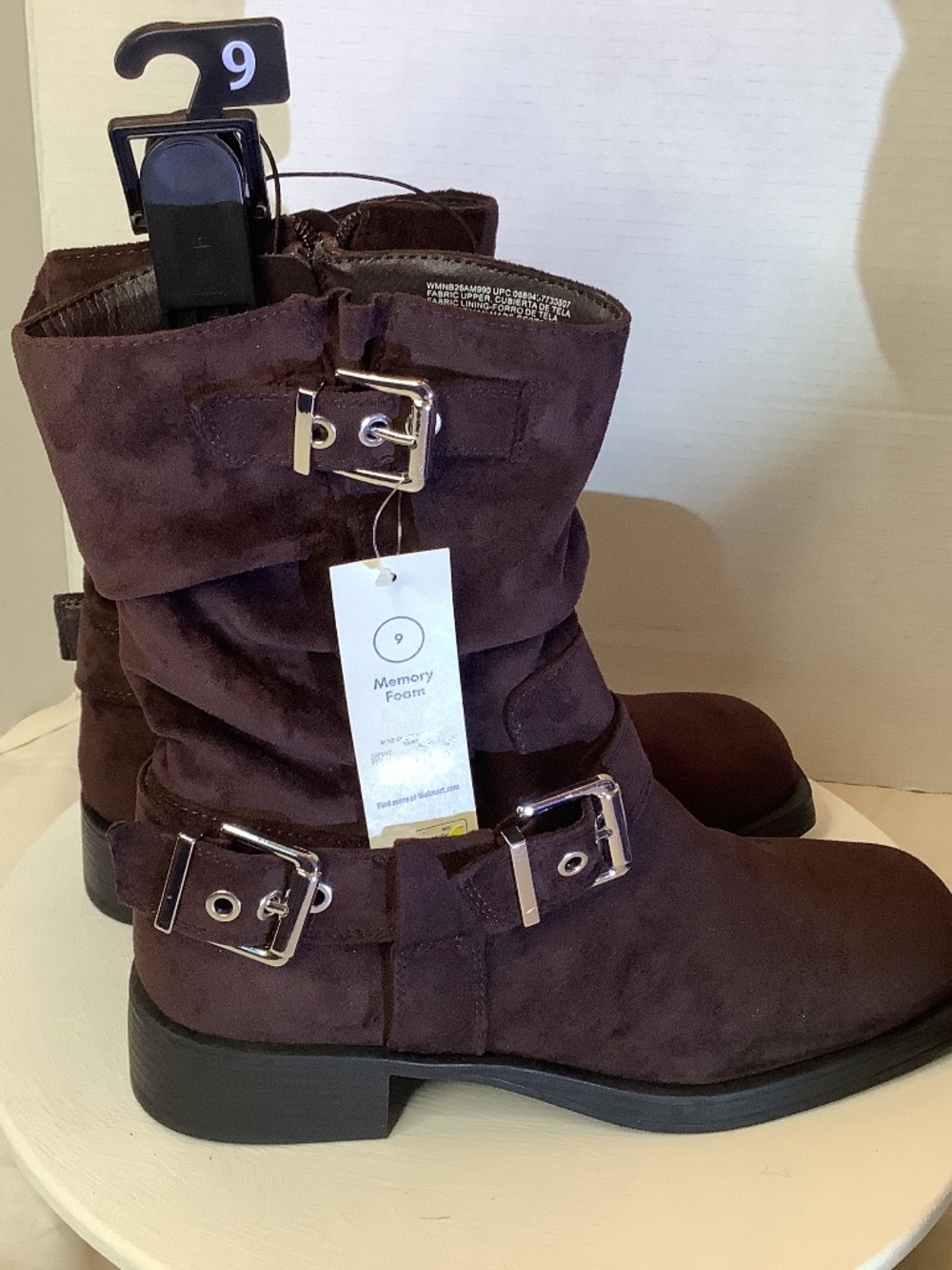 NWT No Boundaries suede Brown Moto Calf Boots - Picture 11 of 17